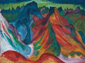Les montagnes Weissfluh et Schafgrind