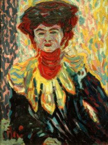 Doris avec collerette - Ernst Ludwig Kirchner