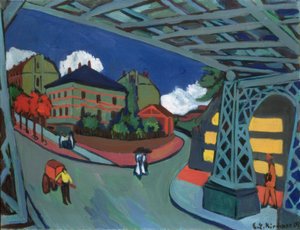 Passage sous voie ferrée, rue Löbtauer à Dresde - Ernst Ludwig Kirchner