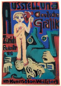Exposition de graphisme allemand au Kunstsalon Wolfsberg, vers 1921-1923