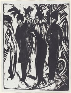 Cinq femmes dans la rue - Ernst Ludwig Kirchner