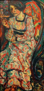 Femme dans un fauteuil à bascule (Emmi Frisch) - Ernst Ludwig Kirchner