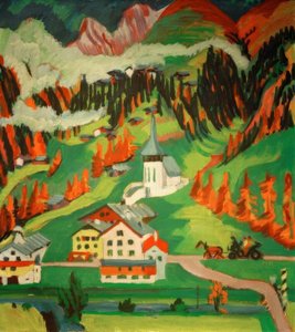 Frauenkirch en automne - Ernst Ludwig Kirchner