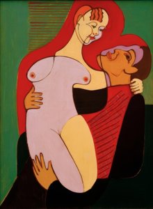 Grand couple amoureux (couple Hembus) - Ernst Ludwig Kirchner