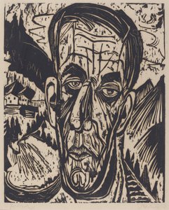 Tête de van de Velde, Lumineux - Ernst Ludwig Kirchner
