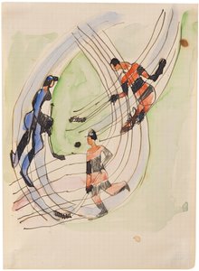 Joueurs de hockey, vers 1934 - Ernst Ludwig Kirchner