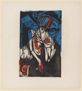 Illustration pour Peter Schlemihl par Adalbert von Chamisso, 1915 - Ernst Ludwig Kirchner