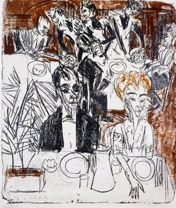 Table dressée - Ernst Ludwig Kirchner