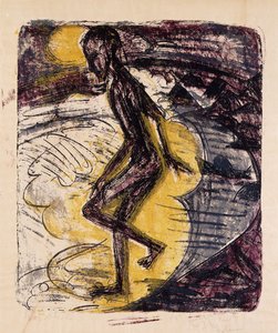 Homme sortant de la mer - Ernst Ludwig Kirchner