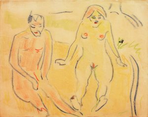 Homme et femme (assis sur l