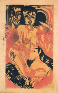 Jeune fille mélancolique - Ernst Ludwig Kirchner