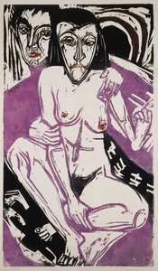 Jeune fille mélancolique, 1922 - Ernst Ludwig Kirchner
