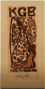 Carte de membre Die Brücke - Ernst Ludwig Kirchner