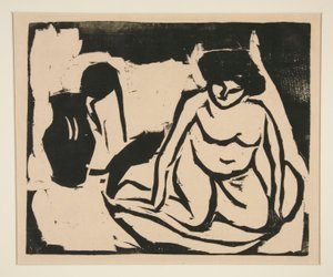 Jeune fille nue dans le bain - Ernst Ludwig Kirchner