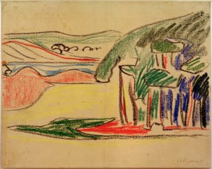 Sans titre (Étangs de Moritzburg) - Ernst Ludwig Kirchner