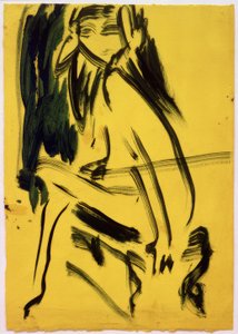 Sans titre (Fille assise) - Ernst Ludwig Kirchner