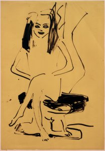 Sans titre (Marcella assise) - Ernst Ludwig Kirchner