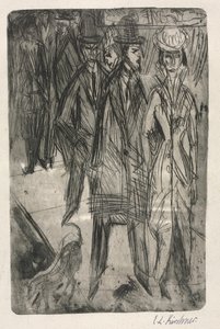 Dans la rue - Ernst Ludwig Kirchner