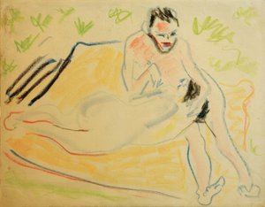 Couple sur la couverture - Ernst Ludwig Kirchner