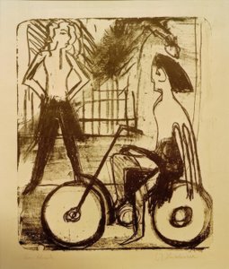 Cycliste - Ernst Ludwig Kirchner