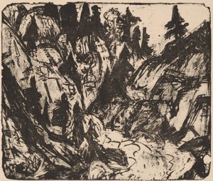 Ruisseau rocheux - Ernst Ludwig Kirchner