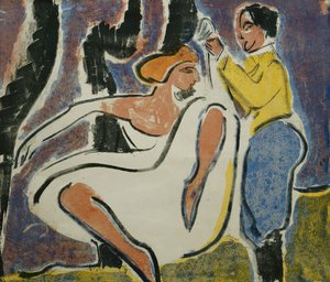 Couple Russe Dansant, 1909 - Ernst Ludwig Kirchner
