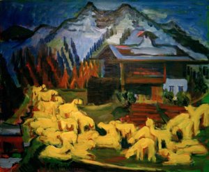 Troupeau de moutons - Ernst Ludwig Kirchner