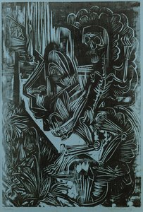 Autoportrait avec la mort dansant - Ernst Ludwig Kirchner