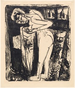 Nu debout dans une pièce - Ernst Ludwig Kirchner