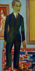 Peintre debout. Autoportrait - Ernst Ludwig Kirchner