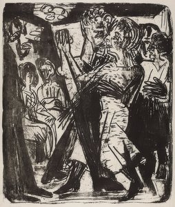Couple de paysans dansant. 1920 - Ernst Ludwig Kirchner