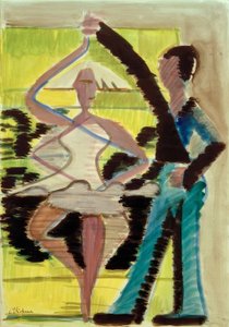Couple dansant - Ernst Ludwig Kirchner