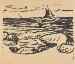 La Mer près de Staberhuk - Ernst Ludwig Kirchner