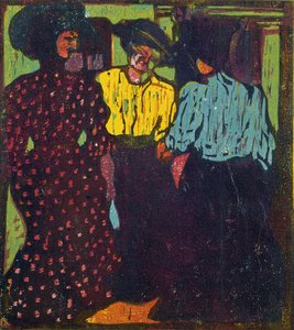 Trois femmes parlant, 1907 - Ernst Ludwig Kirchner
