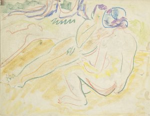 Deux nus allongés - Ernst Ludwig Kirchner