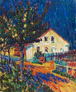 Rue de village avec pommiers, 1907
