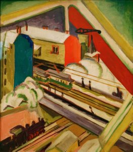 Chemin de fer de Wannsee, vu de la fenêtre de l