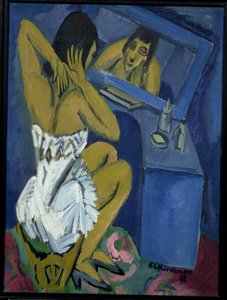 Femme devant le miroir - Ernst Ludwig Kirchner