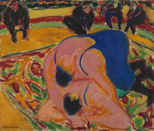 Lutteurs dans un cirque - Ernst Ludwig Kirchner