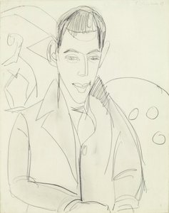 Jeune poète (Simon Guttmann) - Ernst Ludwig Kirchner