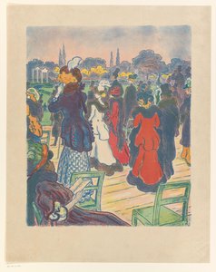 Public à un hippodrome - Ernst Matthes