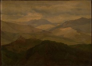 Paysage de montagne près de Civitella
