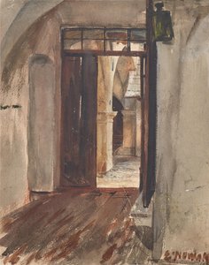 Couloir et cour