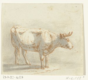 Taureau debout, vers la droite - Ernst Willem Jan Bagelaar