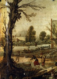 Hiver (détail) - Esaias I van de Velde