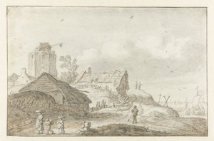 Village côtier - Esaias van de Velde
