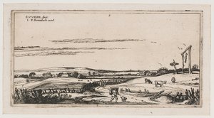 Paysage avec gibet près de Haarlem - Esaias van de Velde