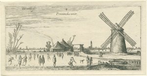 Patineurs sur glace près d