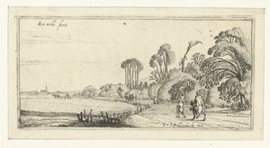 Promeneurs sur un chemin près de Hillegom - Esaias van de Velde