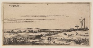 Paysage avec potence (près de Haarlem), extrait de Paysages
